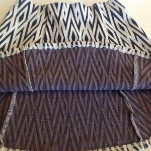 Zara Trafaluc  Skirt Navy & White Tribal Print